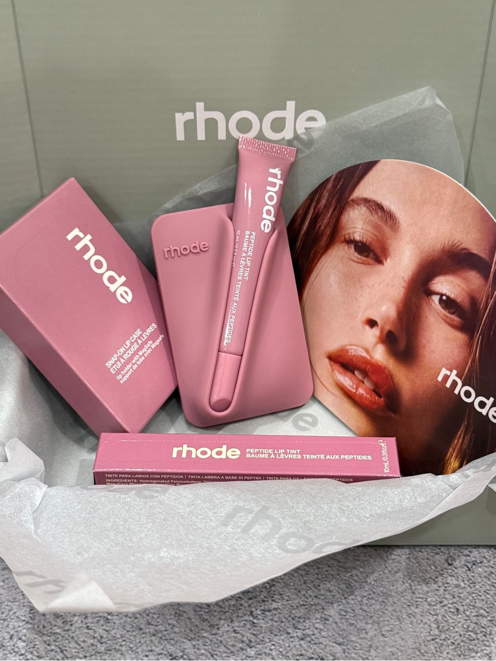 Rhode MagSafe Snap-On Lip Case for iPhone Magnetic Holder And Pretzel LIP TINT